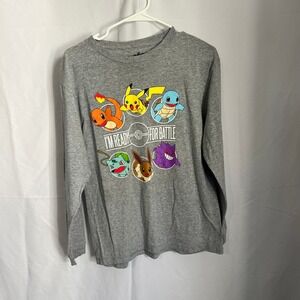 Pokemon Pikachu Long Sleeve Shirt Kids XL Graphic‎ Tee Bundle of 2
